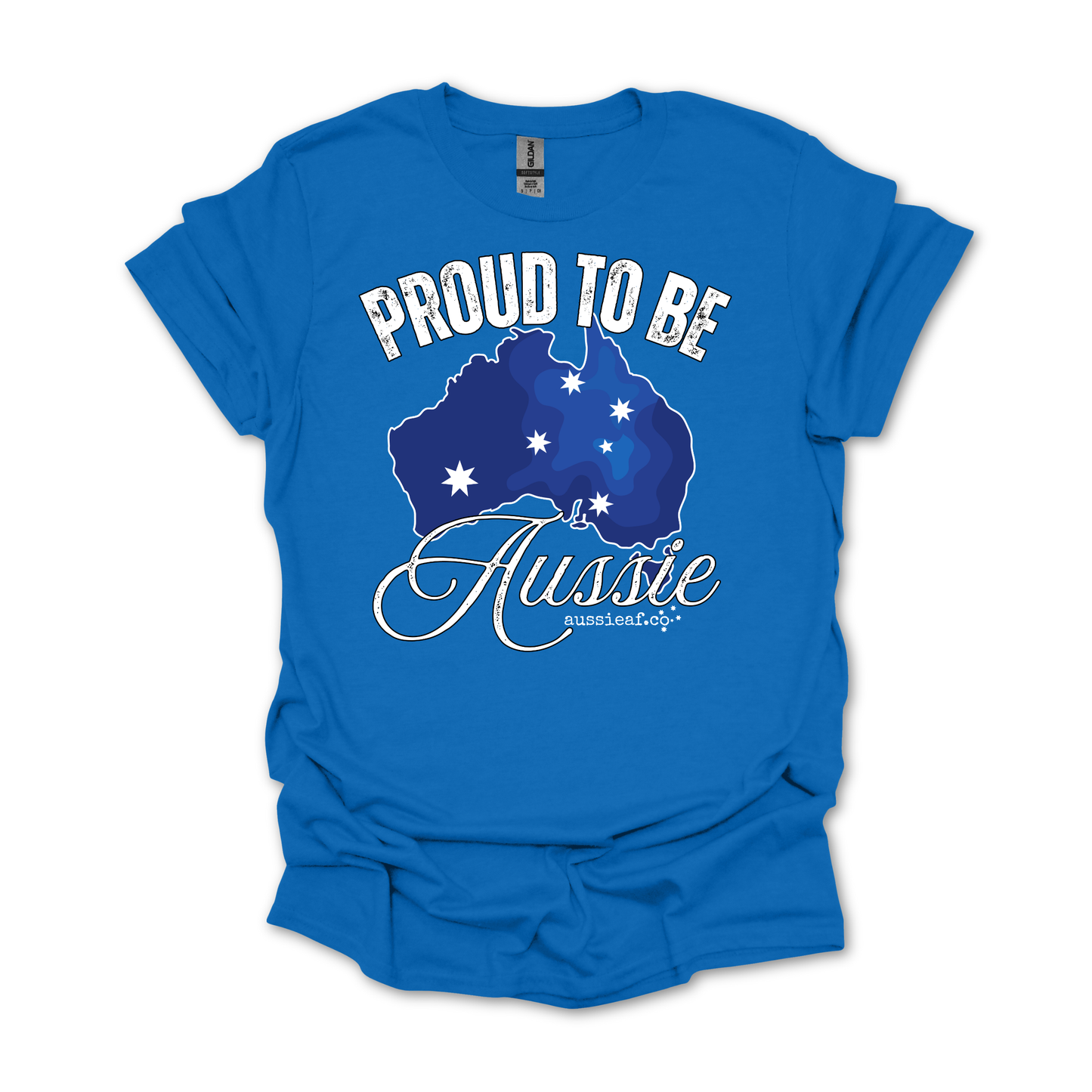 Proud to Be Aussie Southern Cross Australian Unisex FRONT Print Shirt