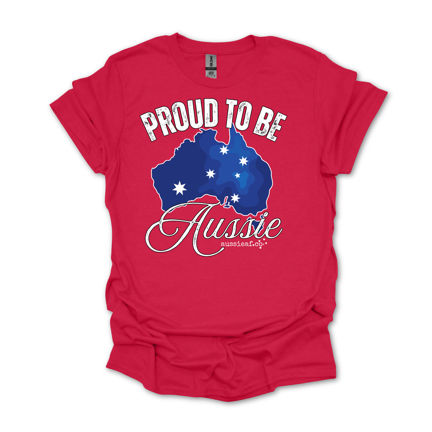 Proud to Be Aussie Southern Cross Australian Unisex FRONT Print Shirt