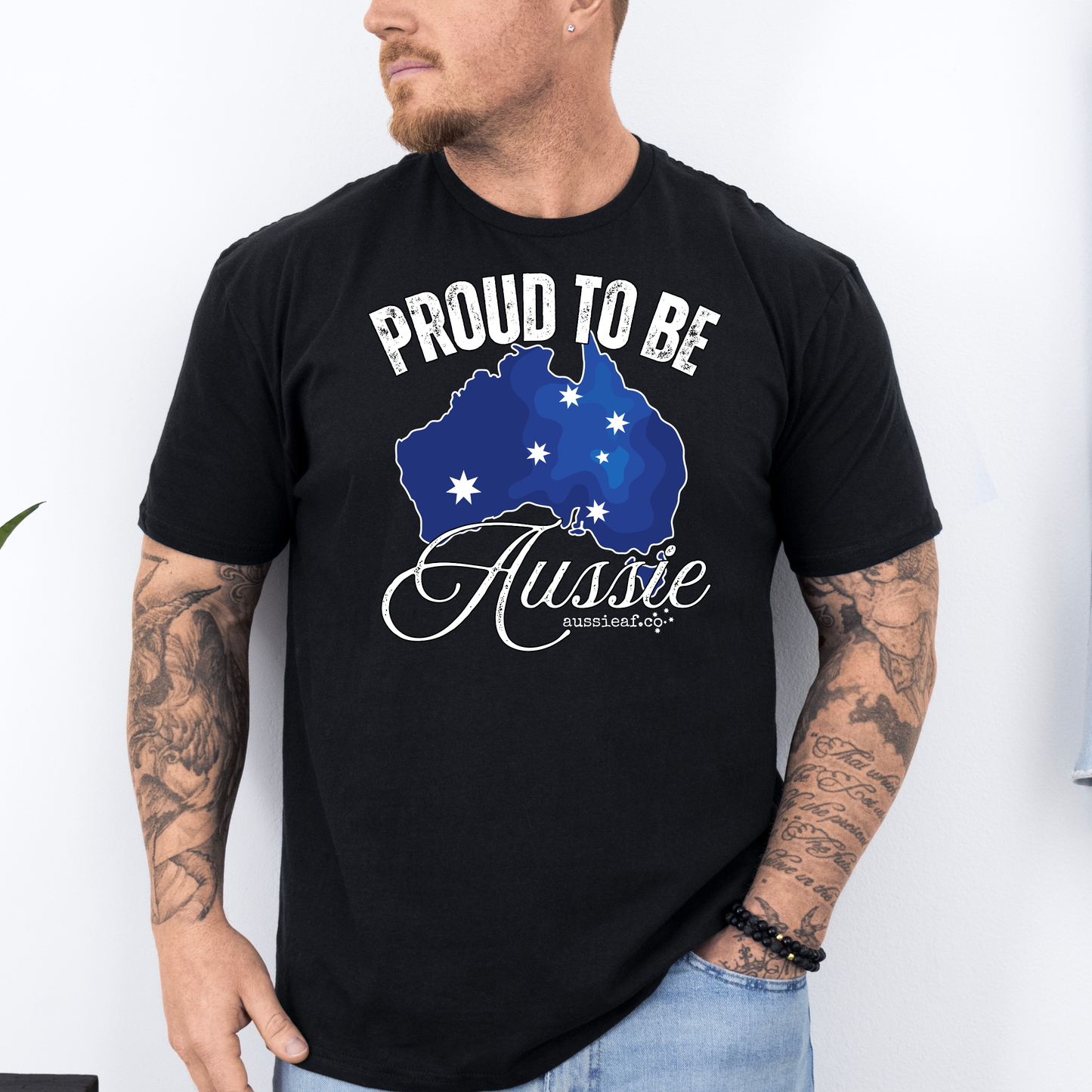 Proud to Be Aussie Southern Cross Australian Unisex FRONT Print Shirt