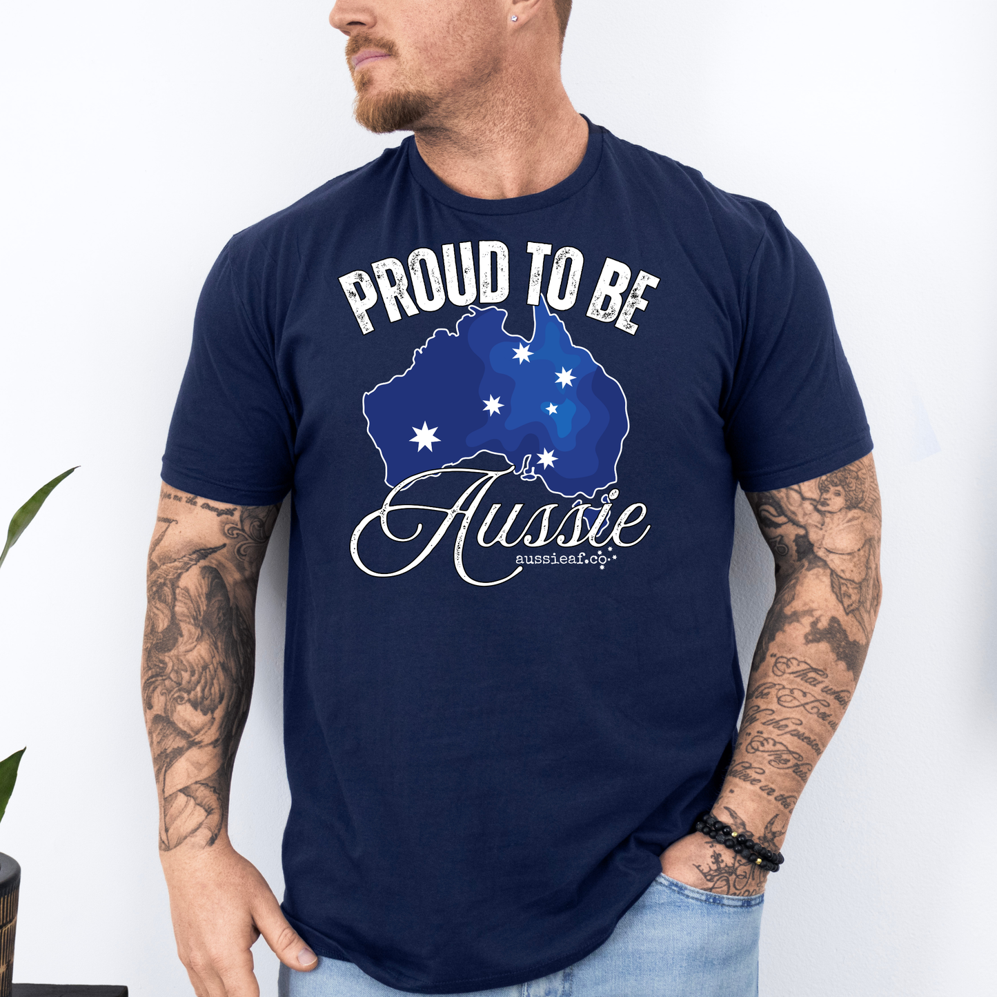 Proud to Be Aussie Southern Cross Australian Unisex FRONT Print Shirt