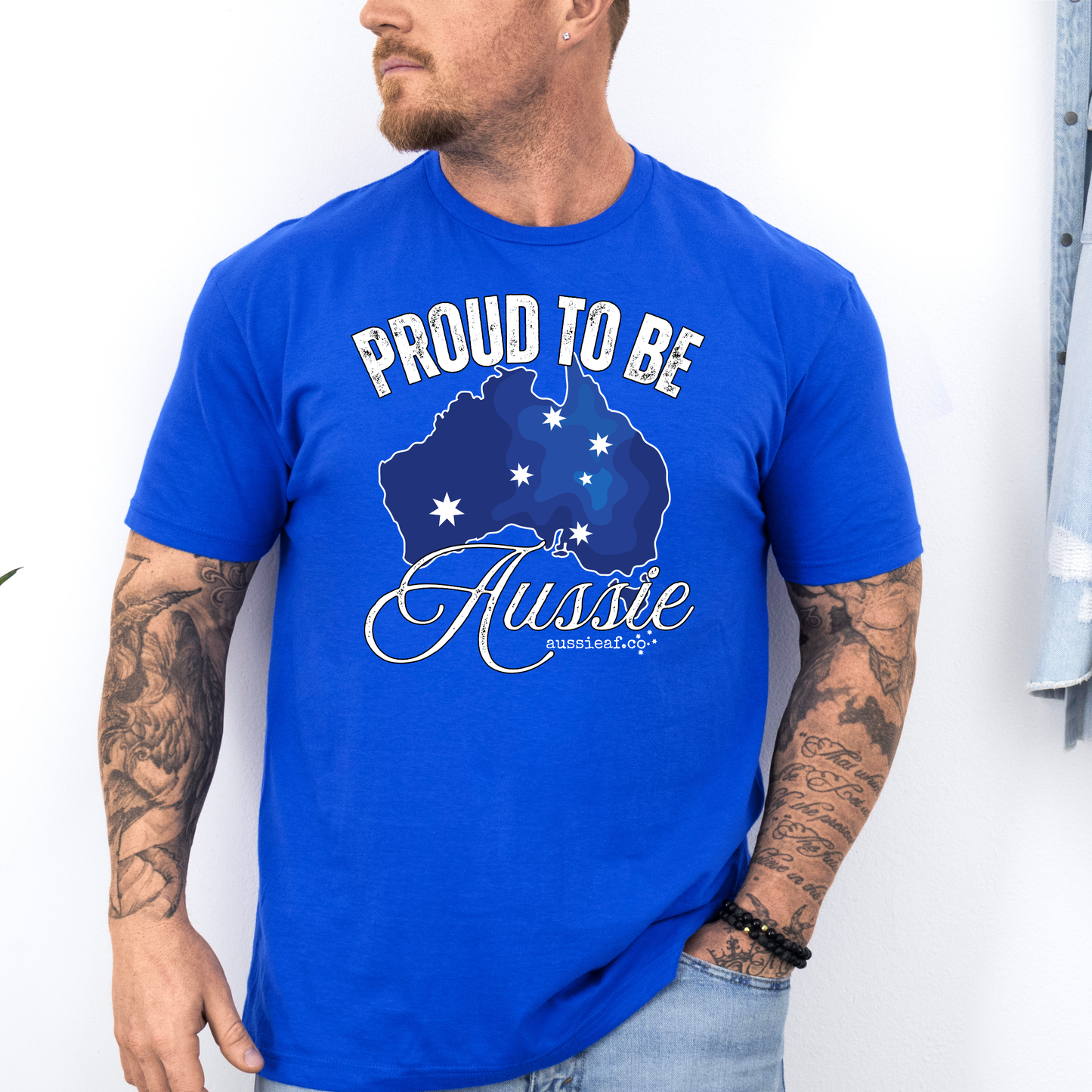 Proud to Be Aussie Southern Cross Australian Unisex FRONT Print Shirt