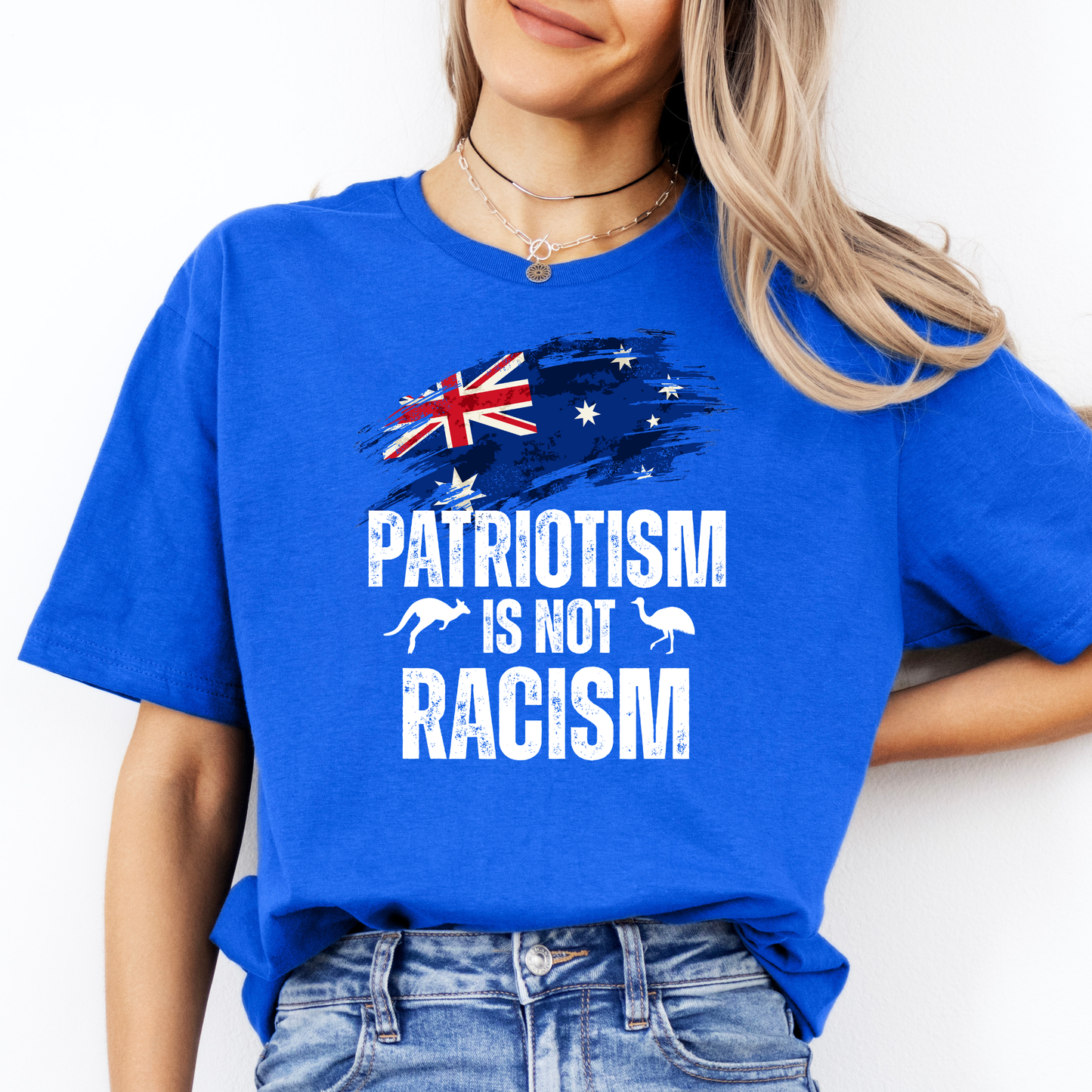 Patriotism is Not Racism New Unisex FRONT Print Shirt