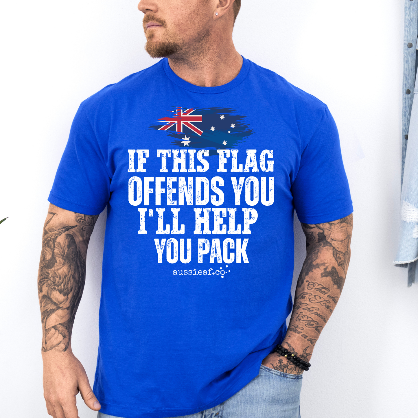If This Flag Offends You Australian Flag Unisex FRONT Print Shirt