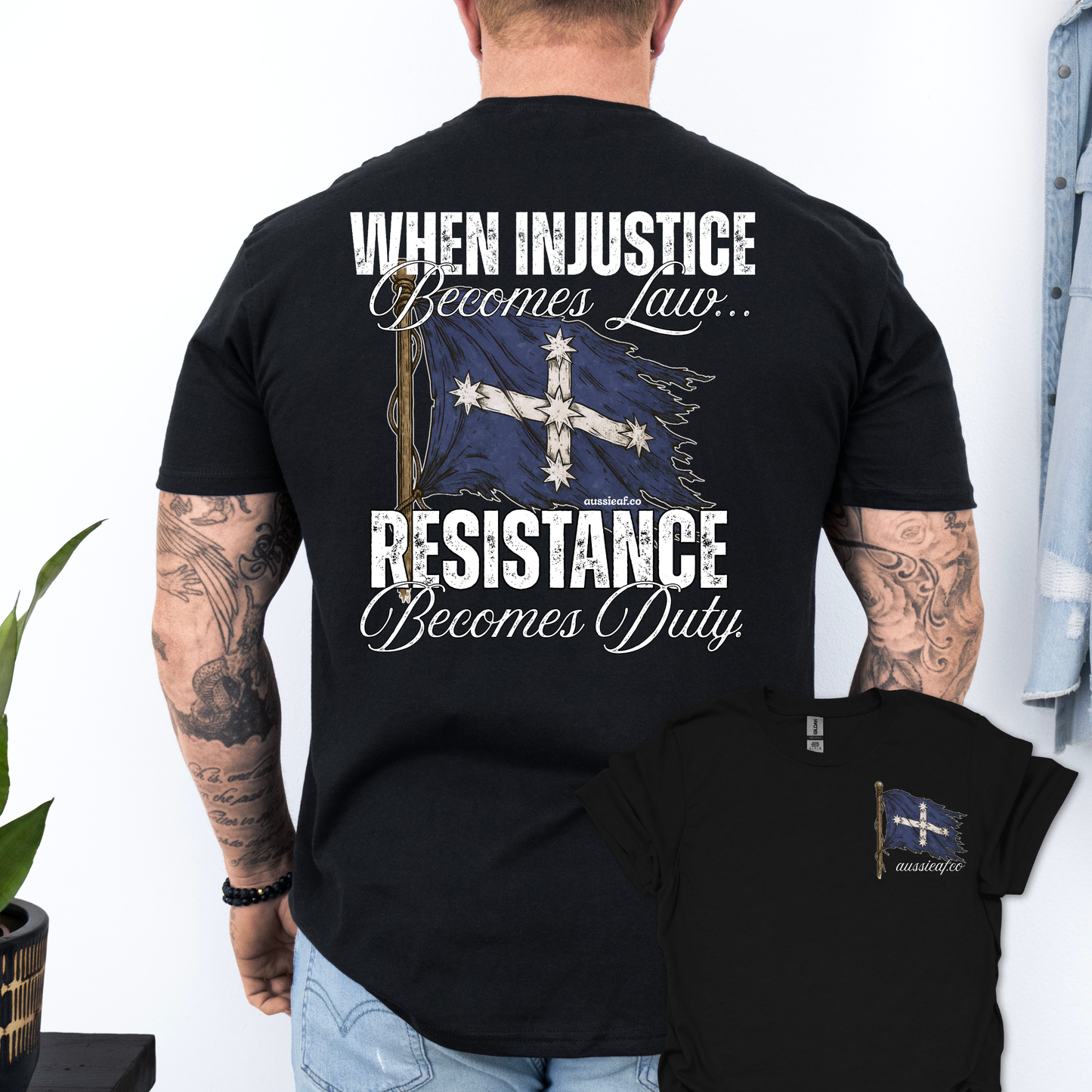 When Injustice Becomes Law Eureka Flag Shirt