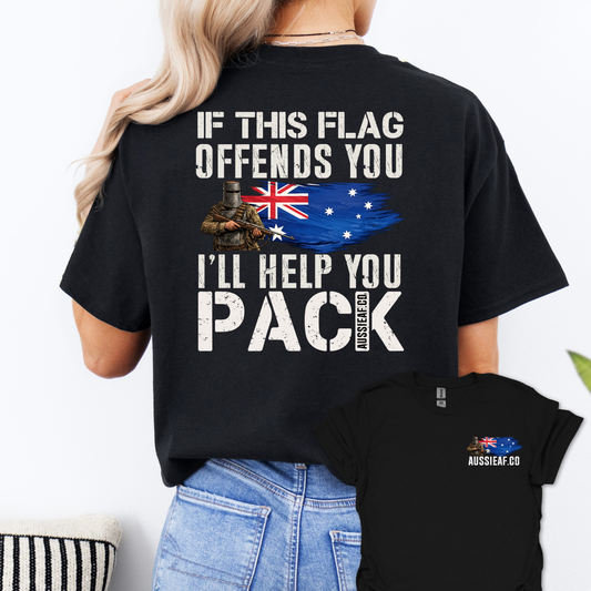 If This Flag Offends Ned Edition Unisex Back & Front Print Shirt