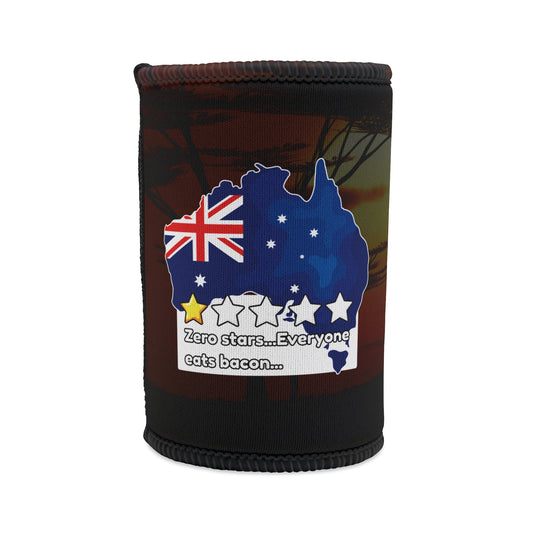 Zero Stars Funny Australian Flag Beer Can Stubby Holder