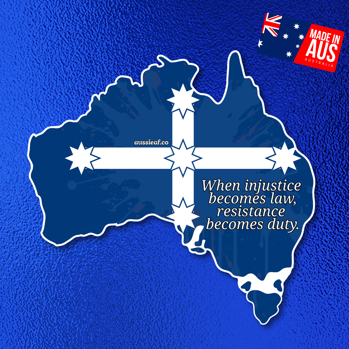 When Injustice Becomes Law Eureka Flag Car Bumper Sticker