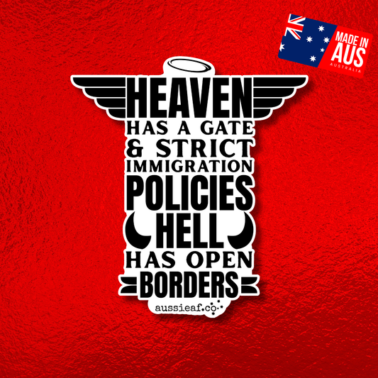 Heaven Has a Gate UV Vinyl Bumper Sticker
