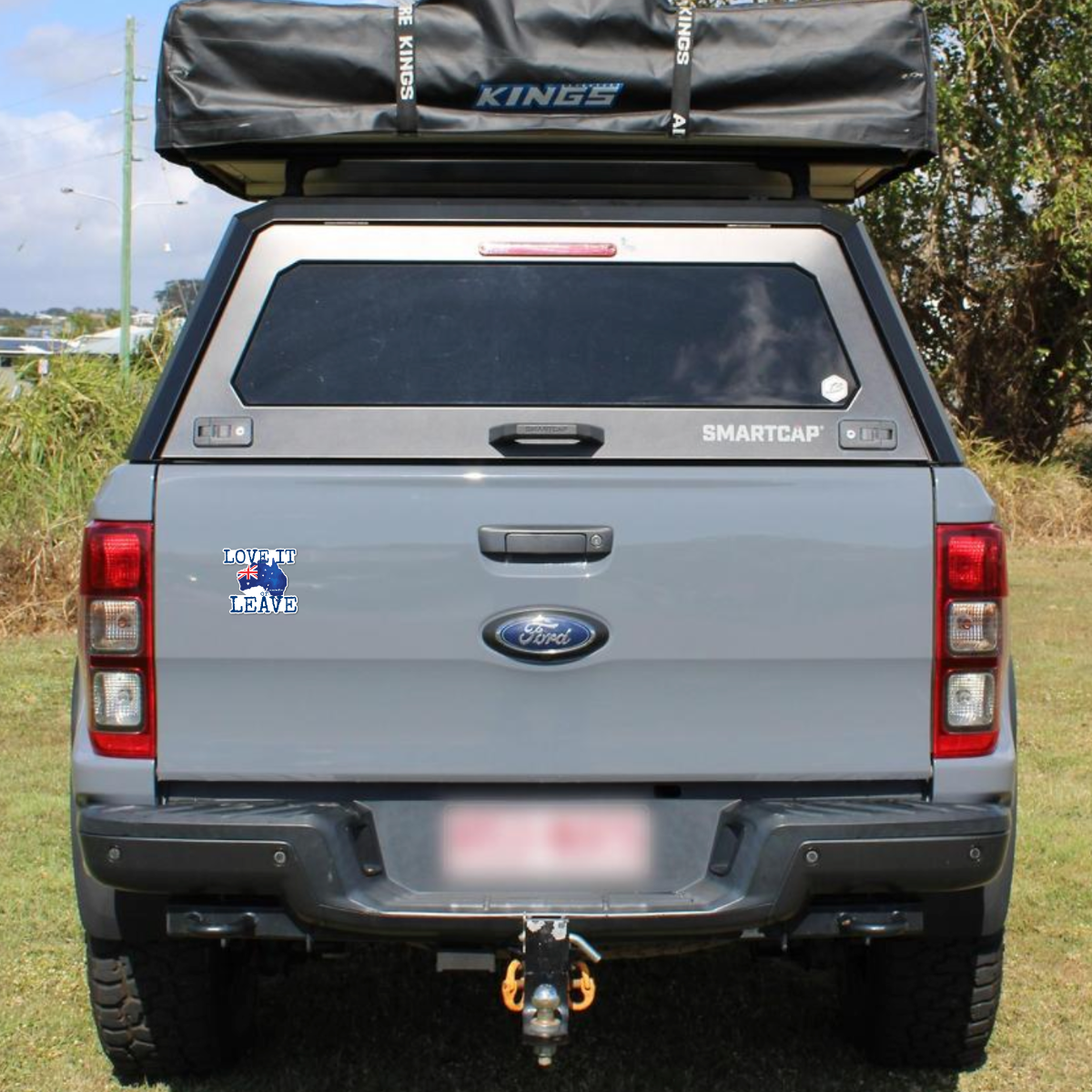 Love It or Leave Australian Flag UV Vinyl Bumper Sticker