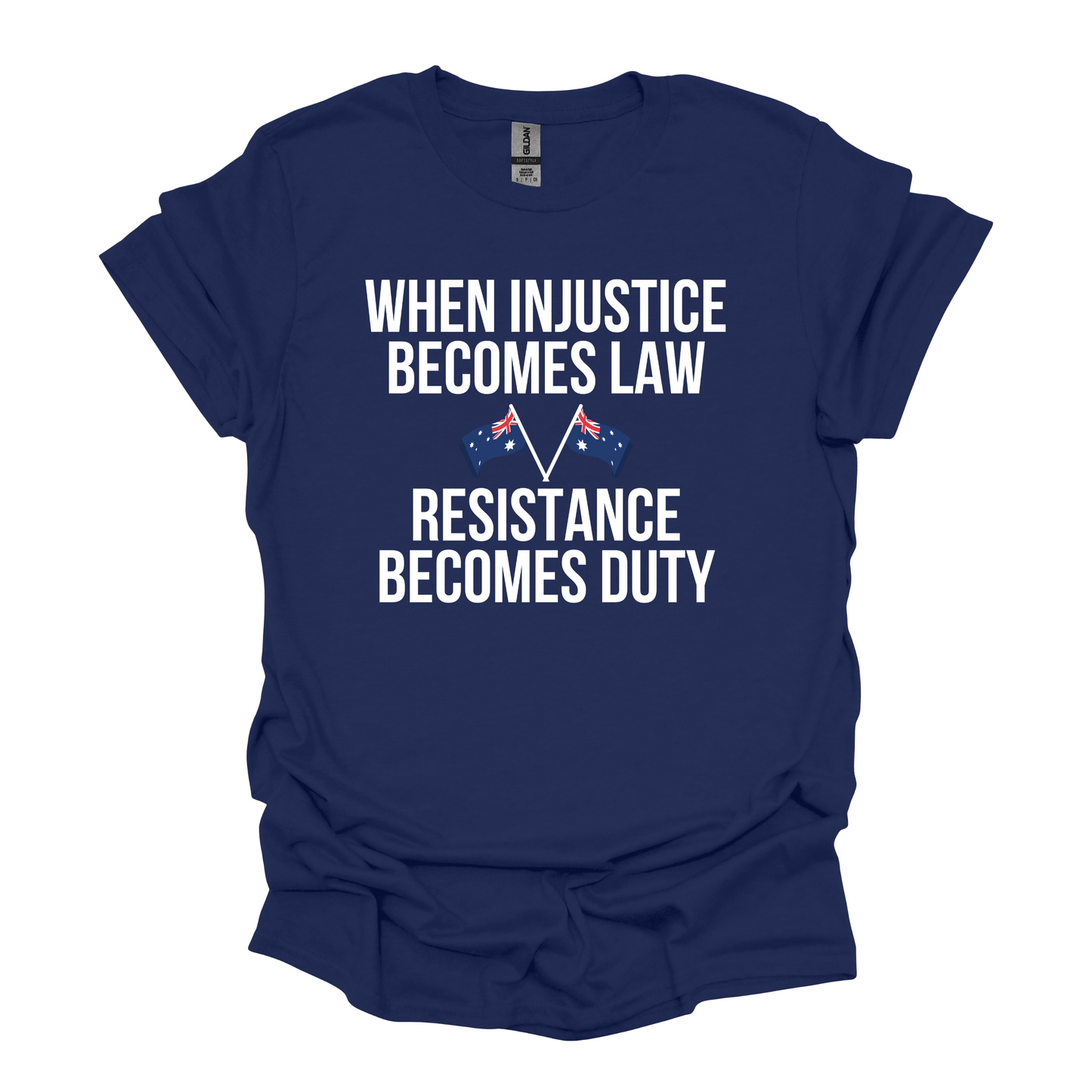 When Injustice Becomes Law Australian Flag Shirt
