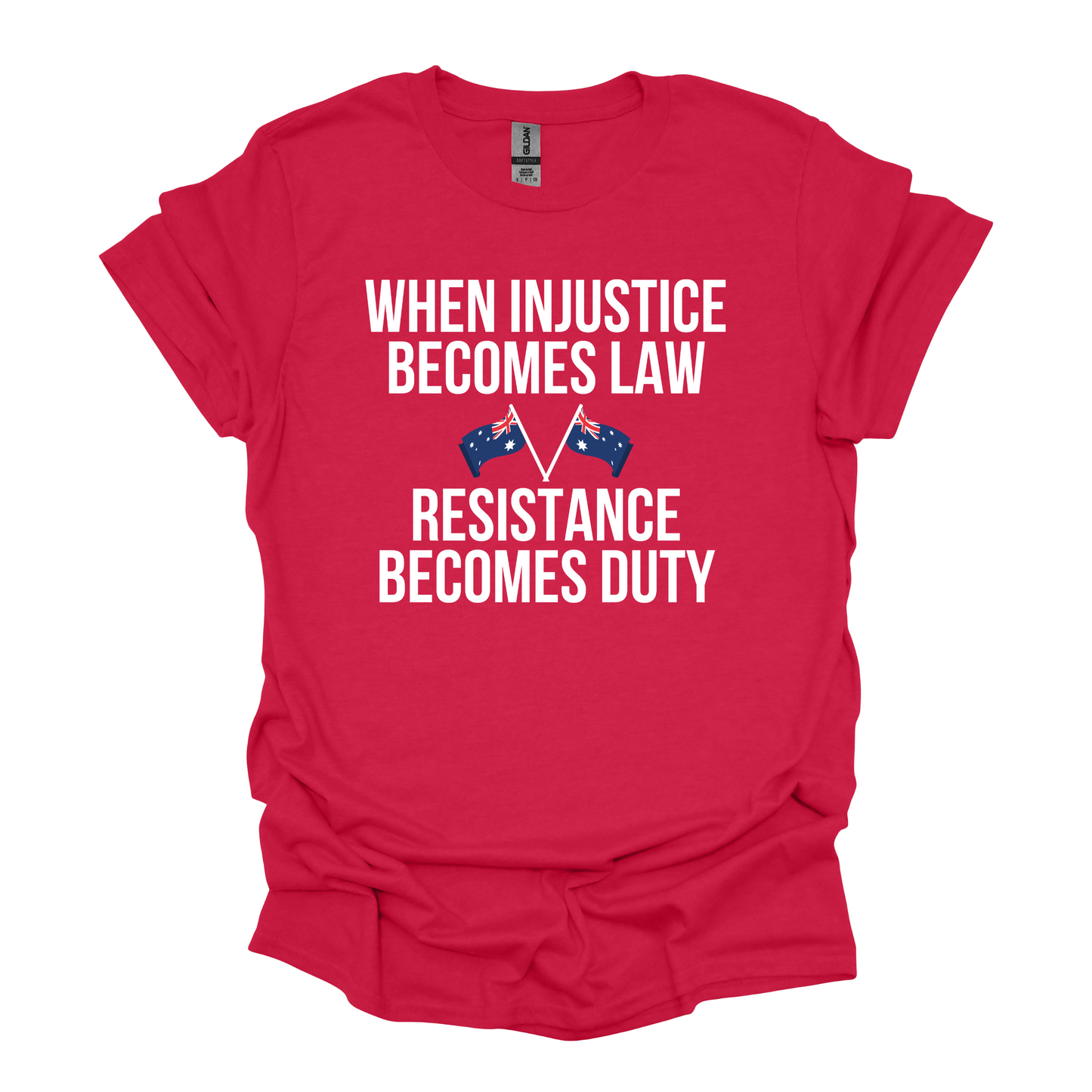 When Injustice Becomes Law Australian Flag Shirt