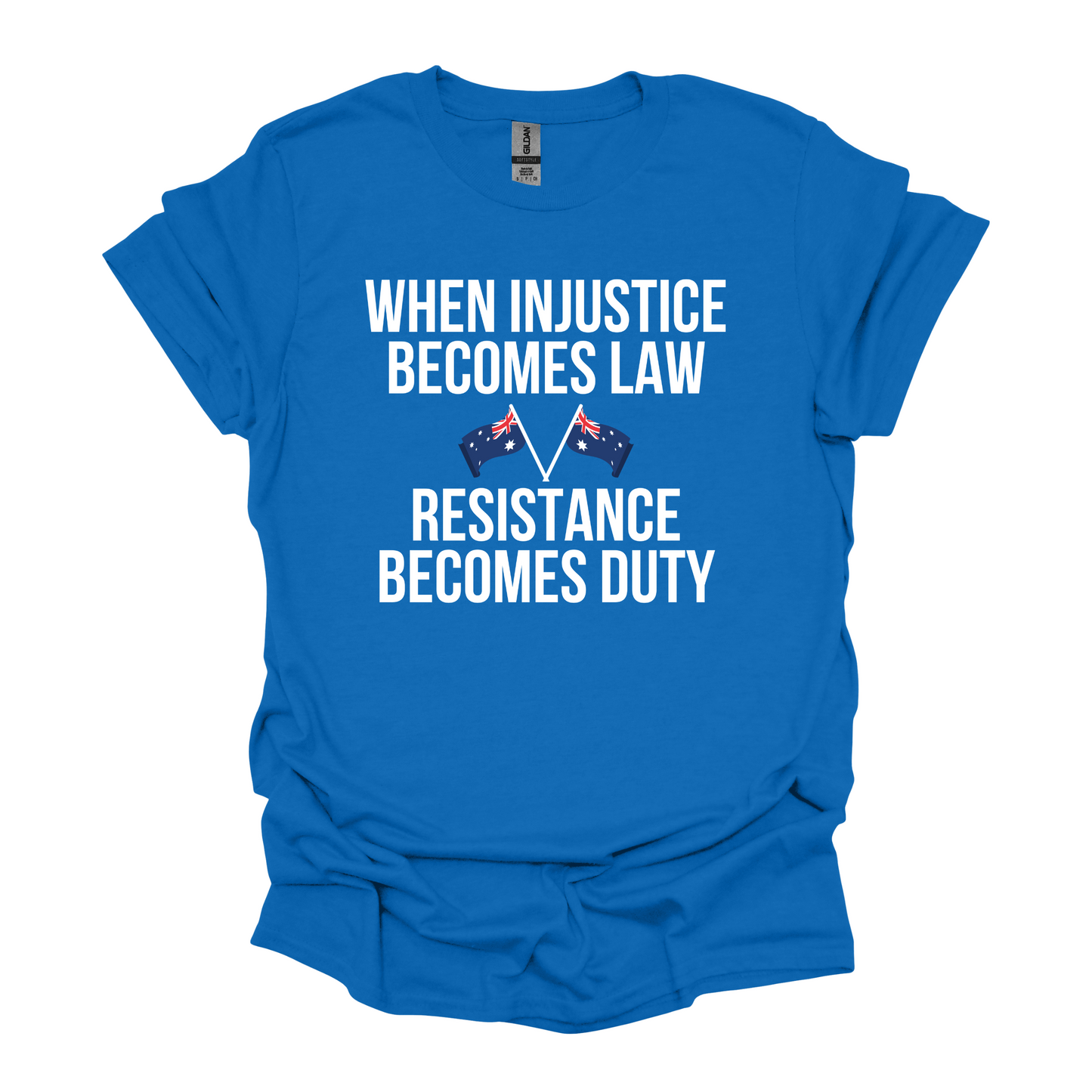 When Injustice Becomes Law Australian Flag Shirt