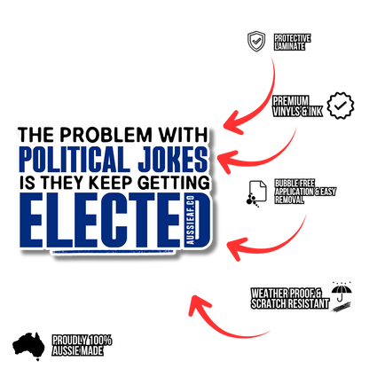 Political Jokes [ New ] - UV Vinyl Sticker [Limited Edition]