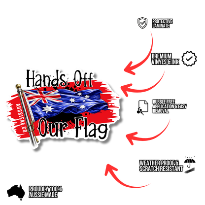 Hands Off Our Flag V2 UV Vinyl Sticker [Limited Edition]