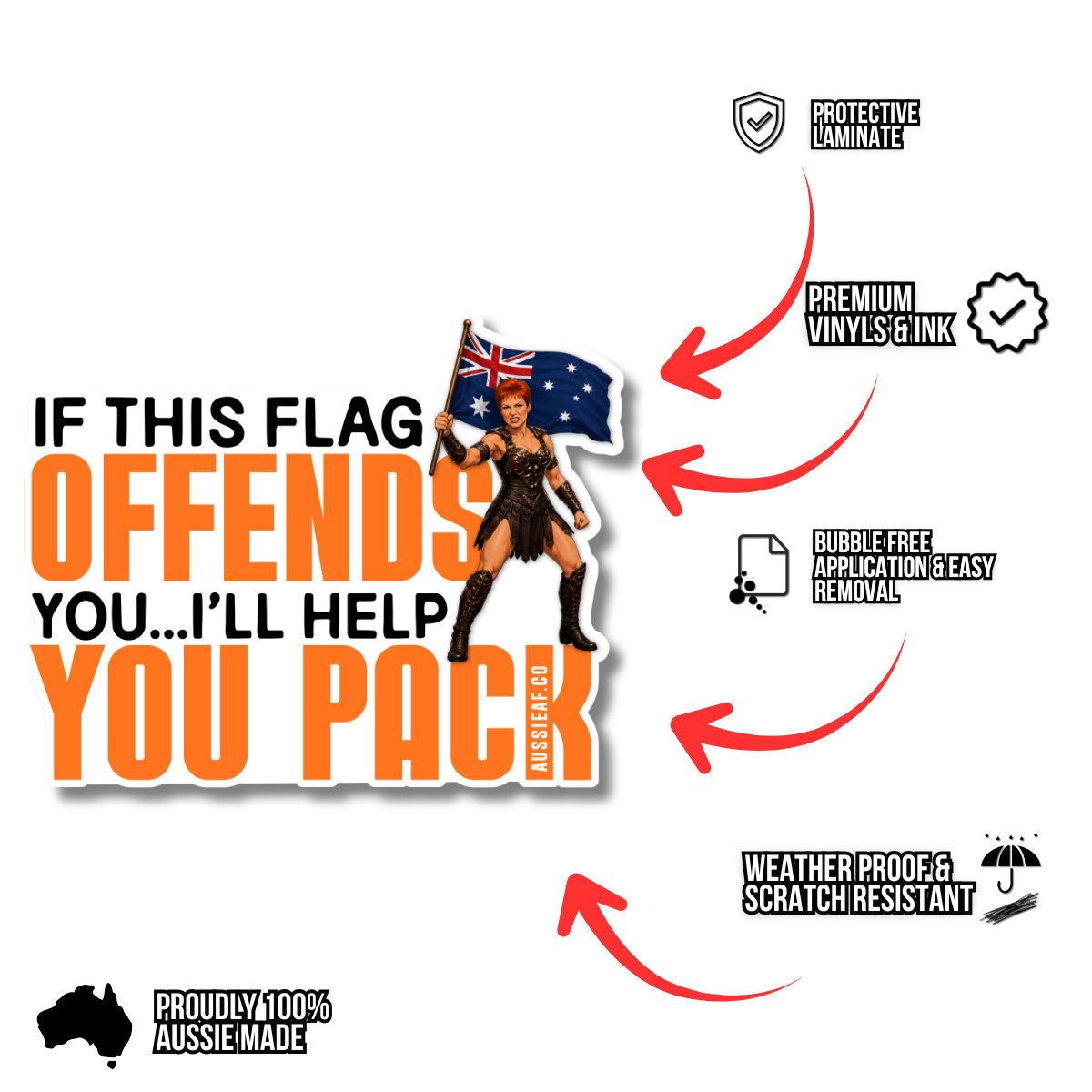If This Flag Offends UV Vinyl Sticker [Limited Edition]