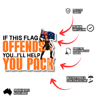 If This Flag Offends UV Vinyl Sticker [Limited Edition]
