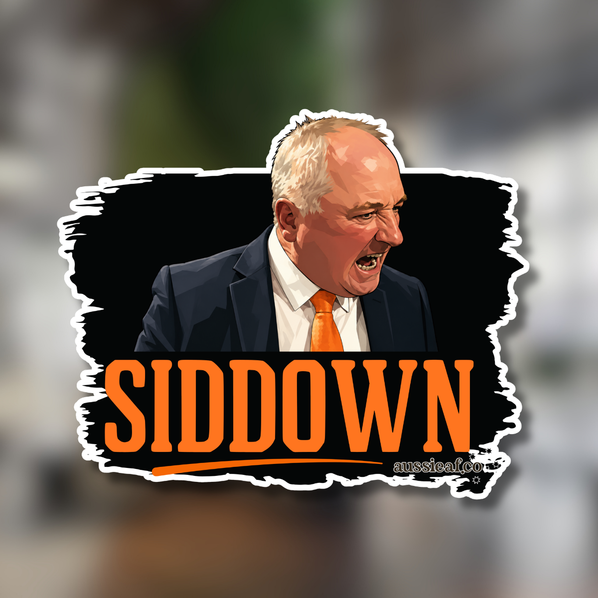 Siddown - Barnaby UV Vinyl Sticker [Limited Edition]