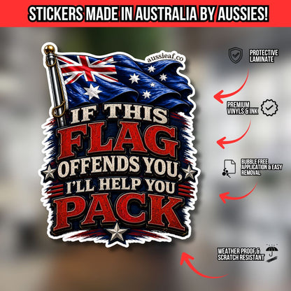 If This Flag Offends You - UV Vinyl Sticker [Limited Edition]