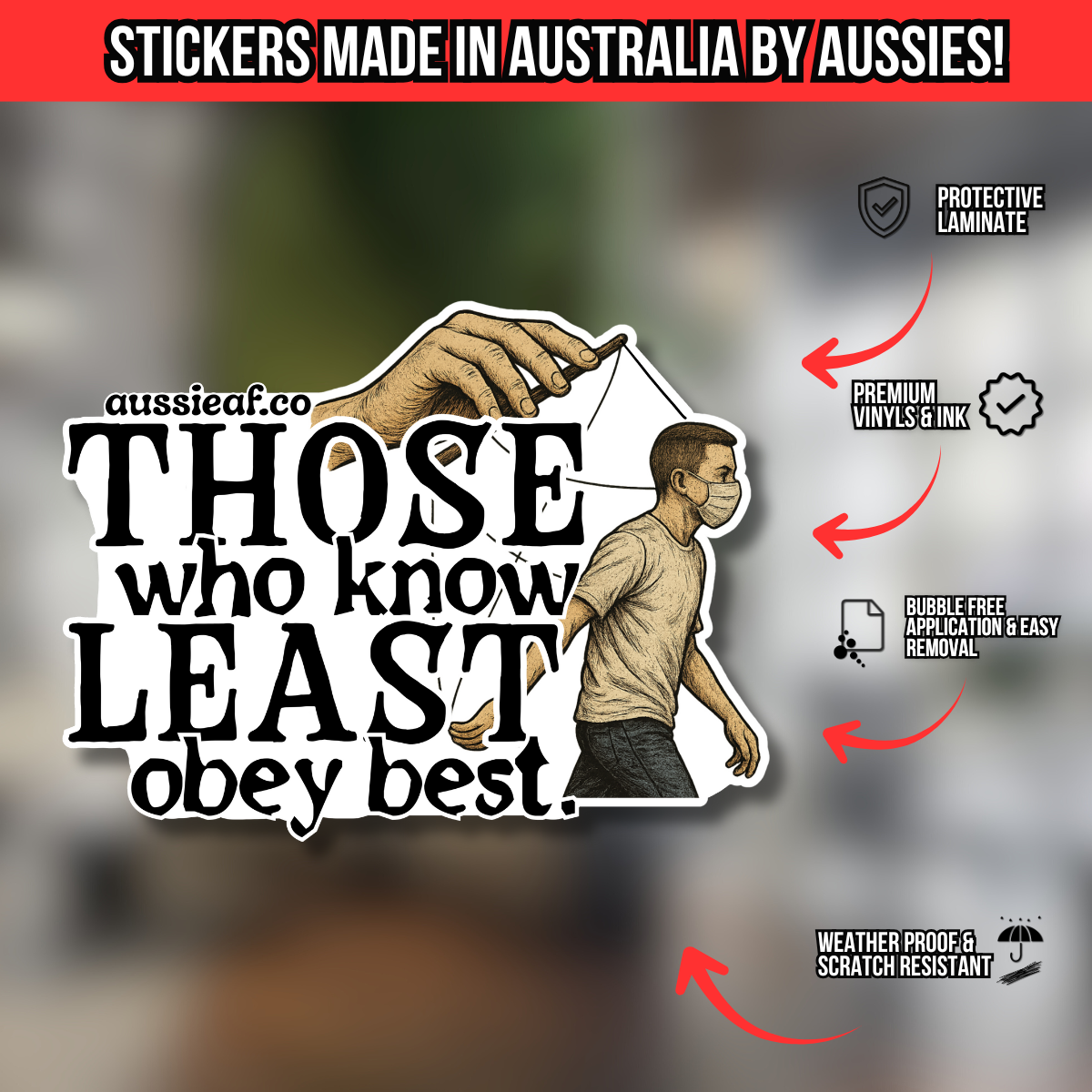 Those Who Know Least UV Vinyl Bumper Sticker [Limited Edition]