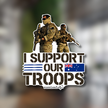 I Support Our Troops UV Vinyl Bumper Sticker [Limited Edition]