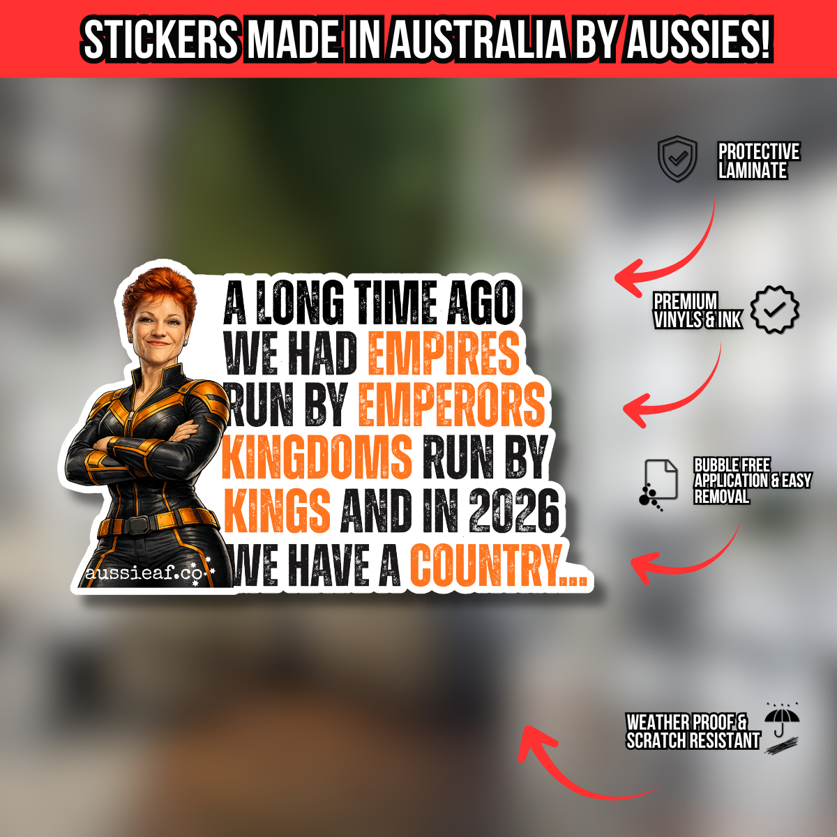 In 2026 We Have a Country... UV Vinyl Sticker [Limited Edition]