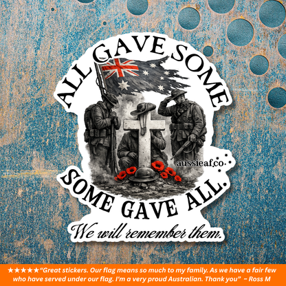 All Gave Some, Some Gave All UV Vinyl Bumper Sticker [Limited Edition]