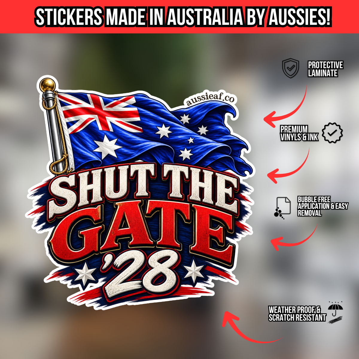Shut the Gate '28 - UV Vinyl Sticker [Limited Edition]