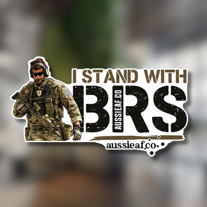 I Stand With BRS - UV Vinyl Bumper Sticker [Limited Edition]