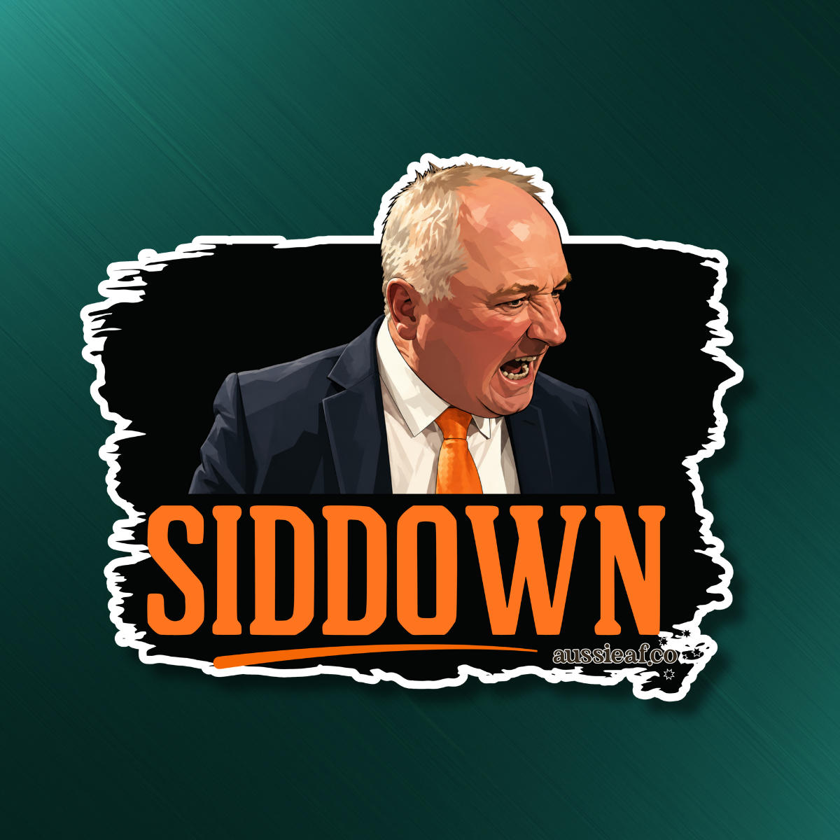 Siddown - Barnaby UV Vinyl Sticker [Limited Edition]