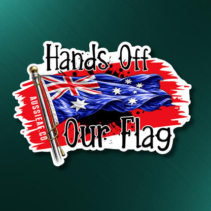 Hands Off Our Flag V2 UV Vinyl Sticker [Limited Edition]