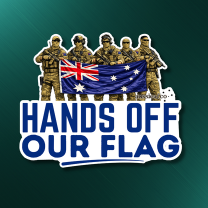 Hands Off Our Flag UV Vinyl Sticker [Limited Edition]