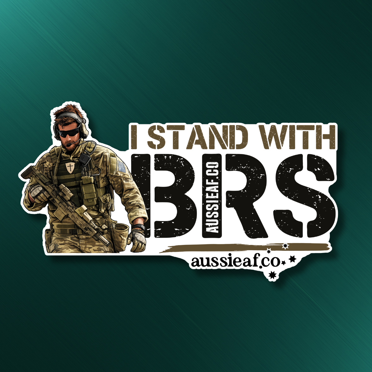 I Stand With BRS - UV Vinyl Bumper Sticker [Limited Edition]
