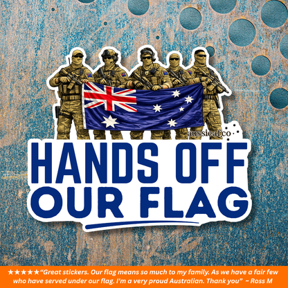 Hands Off Our Flag UV Vinyl Sticker [Limited Edition]