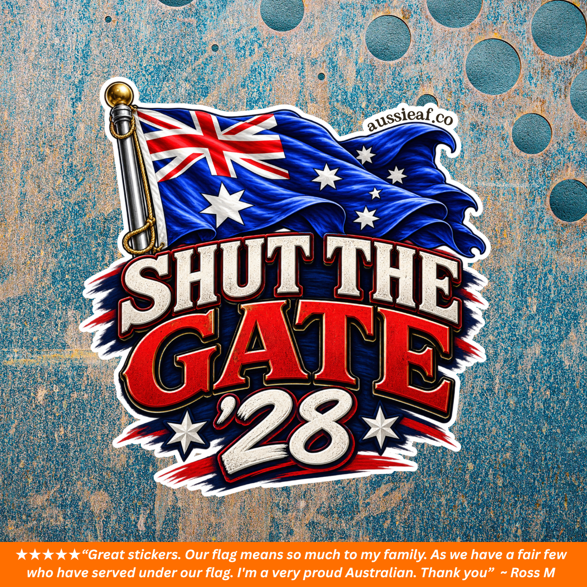 Shut the Gate '28 - UV Vinyl Sticker [Limited Edition]