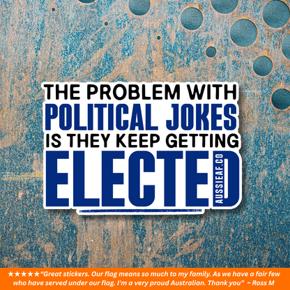 Political Jokes [ New ] - UV Vinyl Sticker [Limited Edition]