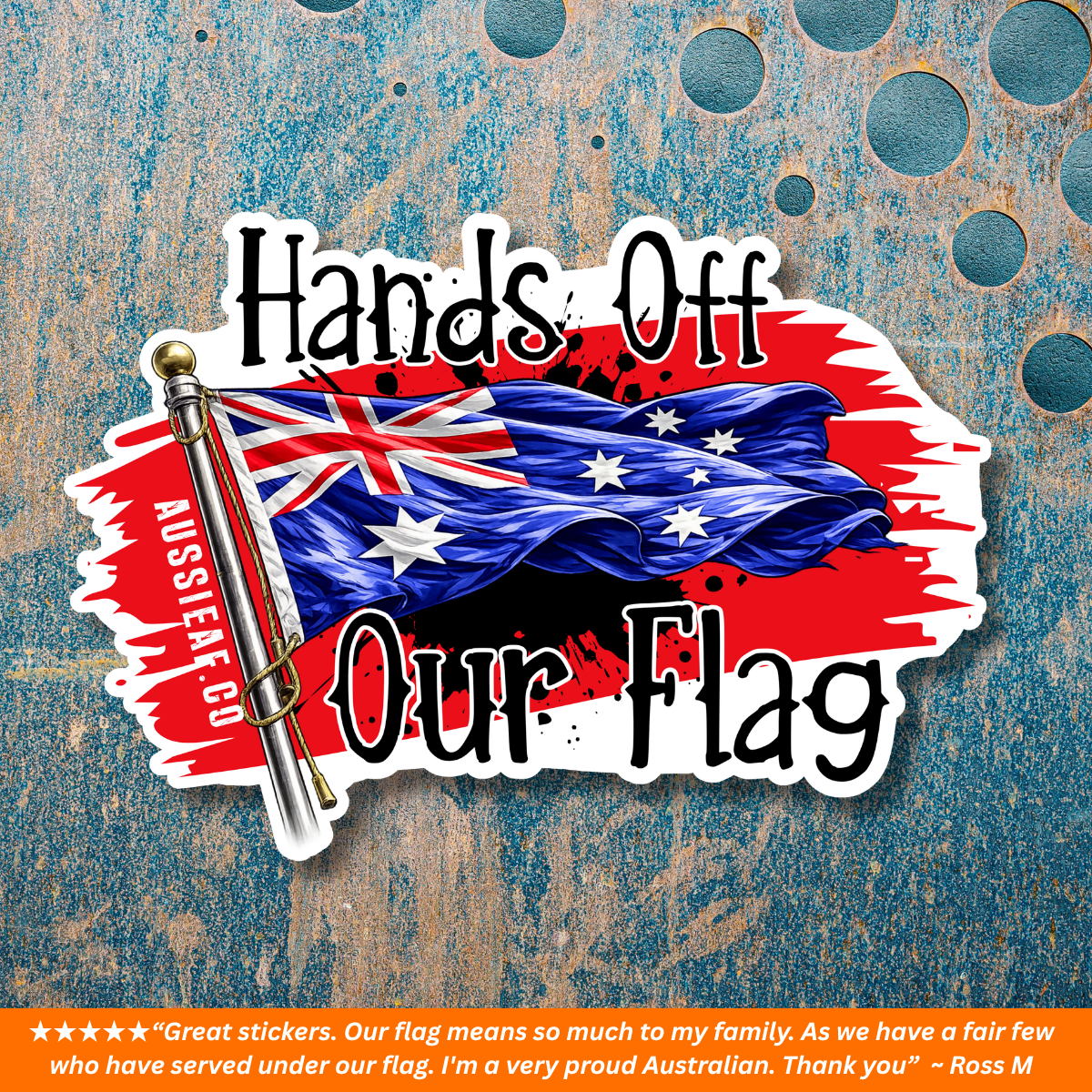 Hands Off Our Flag V2 UV Vinyl Sticker [Limited Edition]