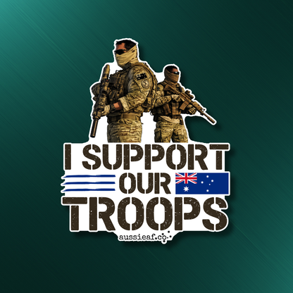I Support Our Troops UV Vinyl Bumper Sticker [Limited Edition]