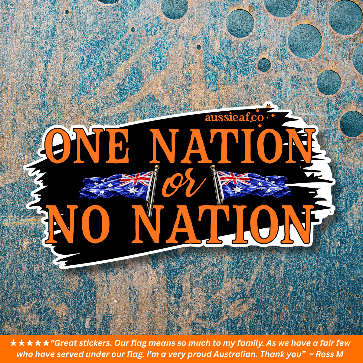 One Nation or No Nation - UV Vinyl Sticker [Limited Edition]