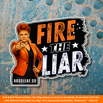 Fire the Liar | Orange Party... UV Vinyl Sticker [Limited Edition]