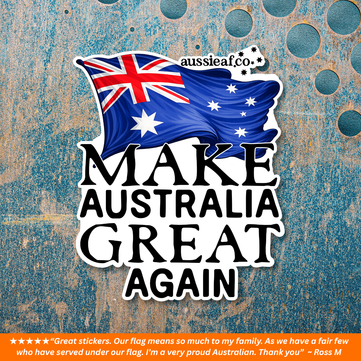 Make Australian Great Again Australian Flag UV Vinyl Bumper Sticker [Limited Edition]