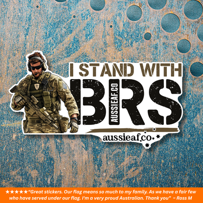 I Stand With BRS - UV Vinyl Bumper Sticker [Limited Edition]