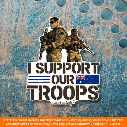 I Support Our Troops UV Vinyl Bumper Sticker [Limited Edition]