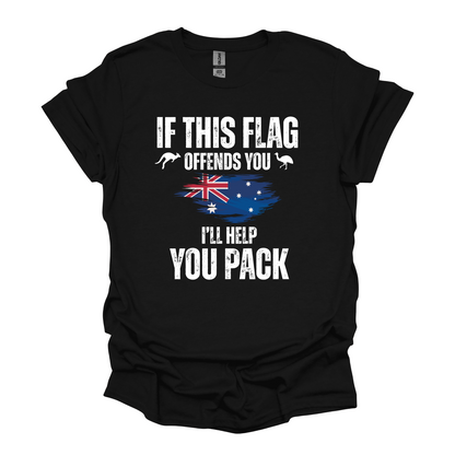 If This Flag Offends You Australian Flag Patriot Shirt