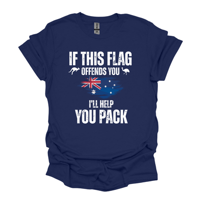 If This Flag Offends You Australian Flag Shirt