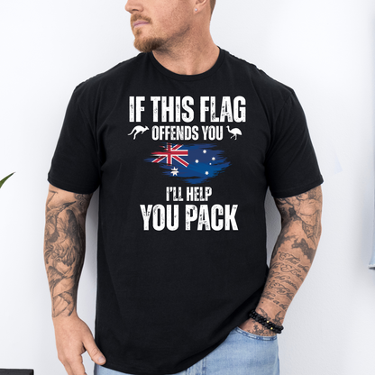 If This Flag Offends You Australian Flag Patriot Shirt