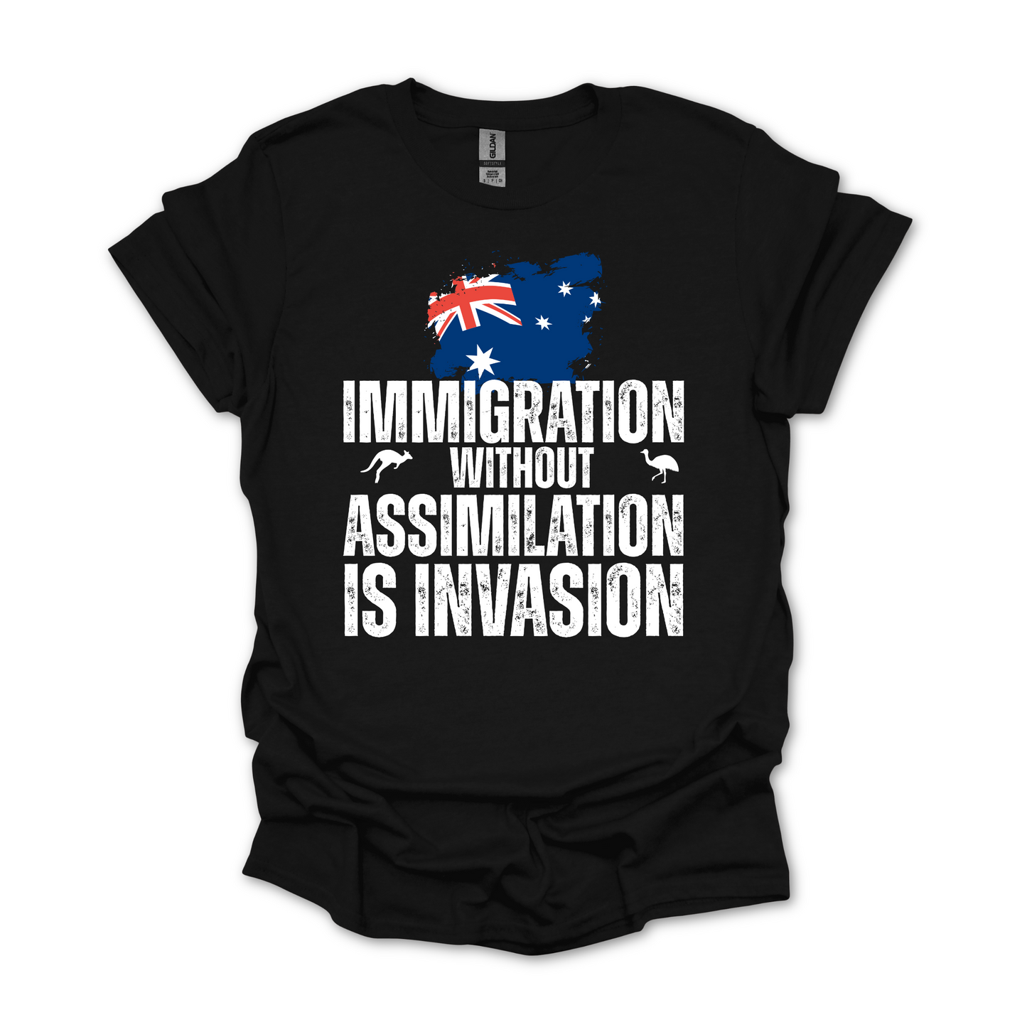 Immigration without Assimilation is Invasion Australian Flag Shirt