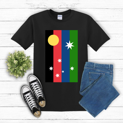 Australian Unity Australian/Aboriginal/Torres Straight Islands Flag Shirt