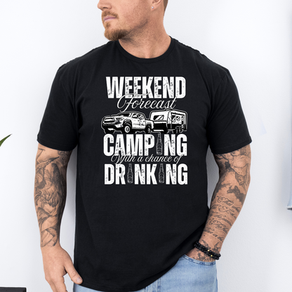 Weekend Forecast Caravan Camping Unisex Shirt