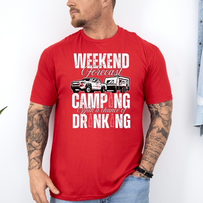 Weekend Forecast Caravan Camping Unisex Shirt