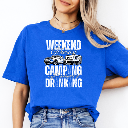 Weekend Forecast Caravan Camping Unisex Shirt